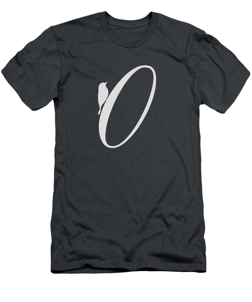 0 in Light Gray Bird and Script Custom Home Fashions T-Shirt