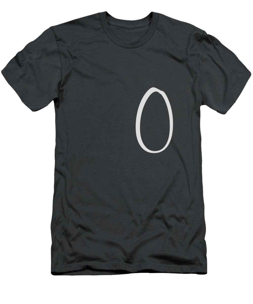 0 in Light Gray Simple Script Custom Home Fashions T-Shirt