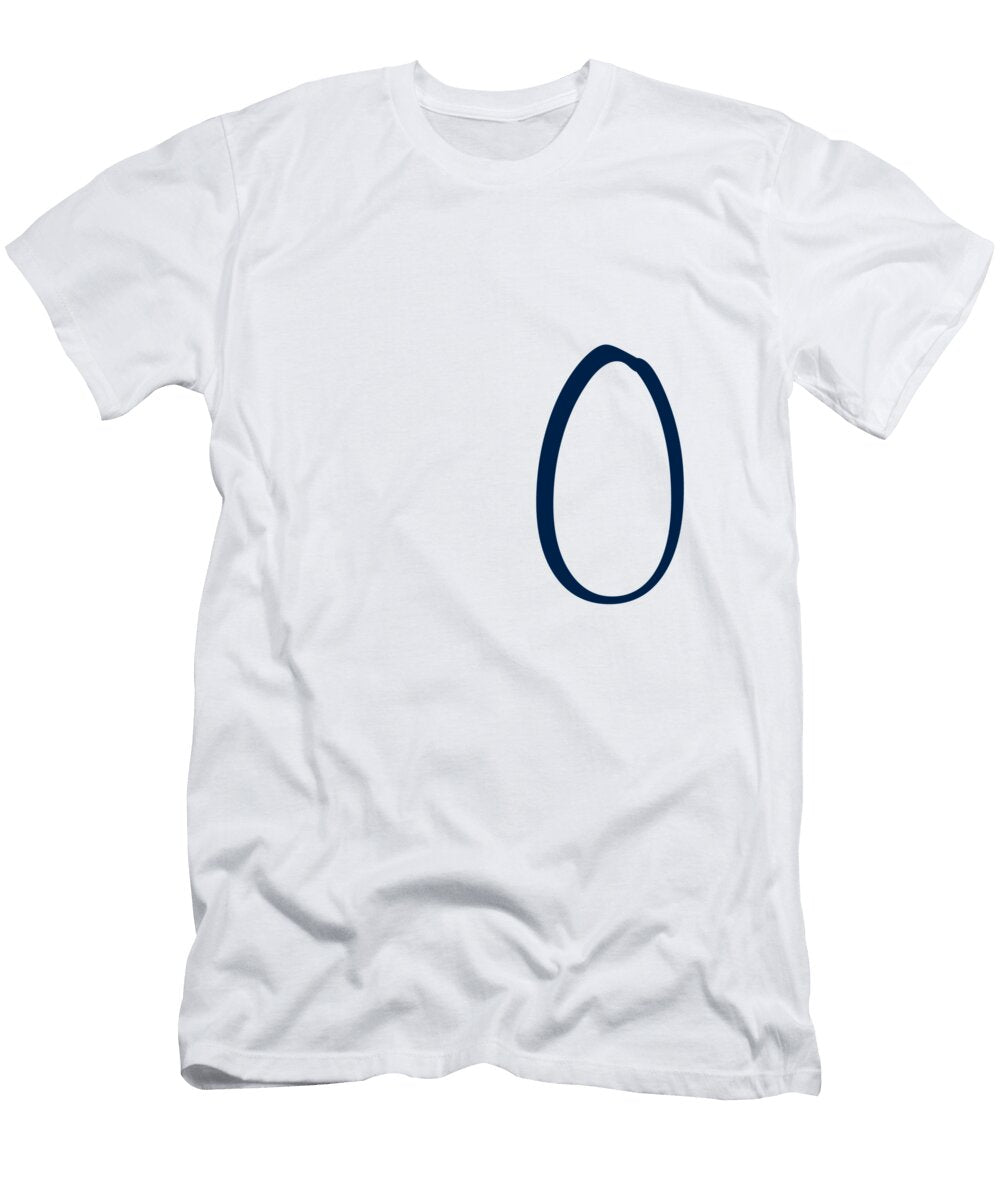 0 in Oxford Blue Simple Script Custom Home Fashions T-Shirt