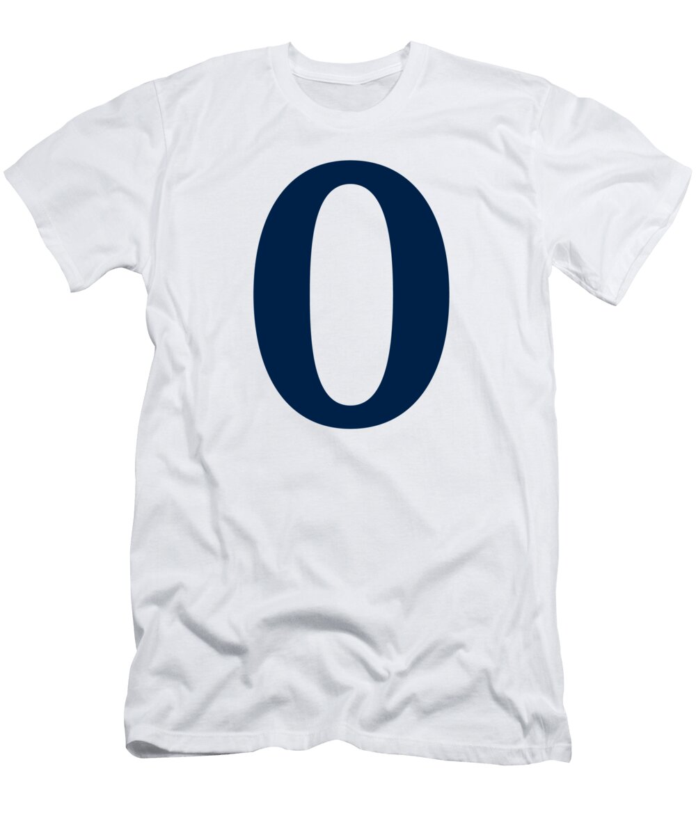 0 in Oxford Blue Typewriter Style Custom Home Fashions T-Shirt