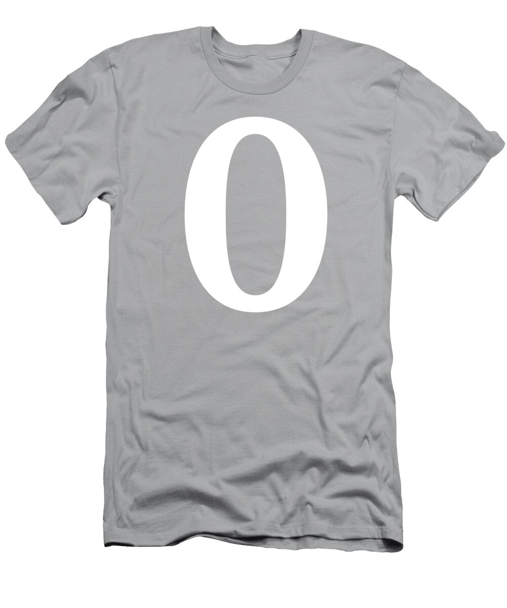 0 in White Typewriter Style Custom Home Fashions T-Shirt
