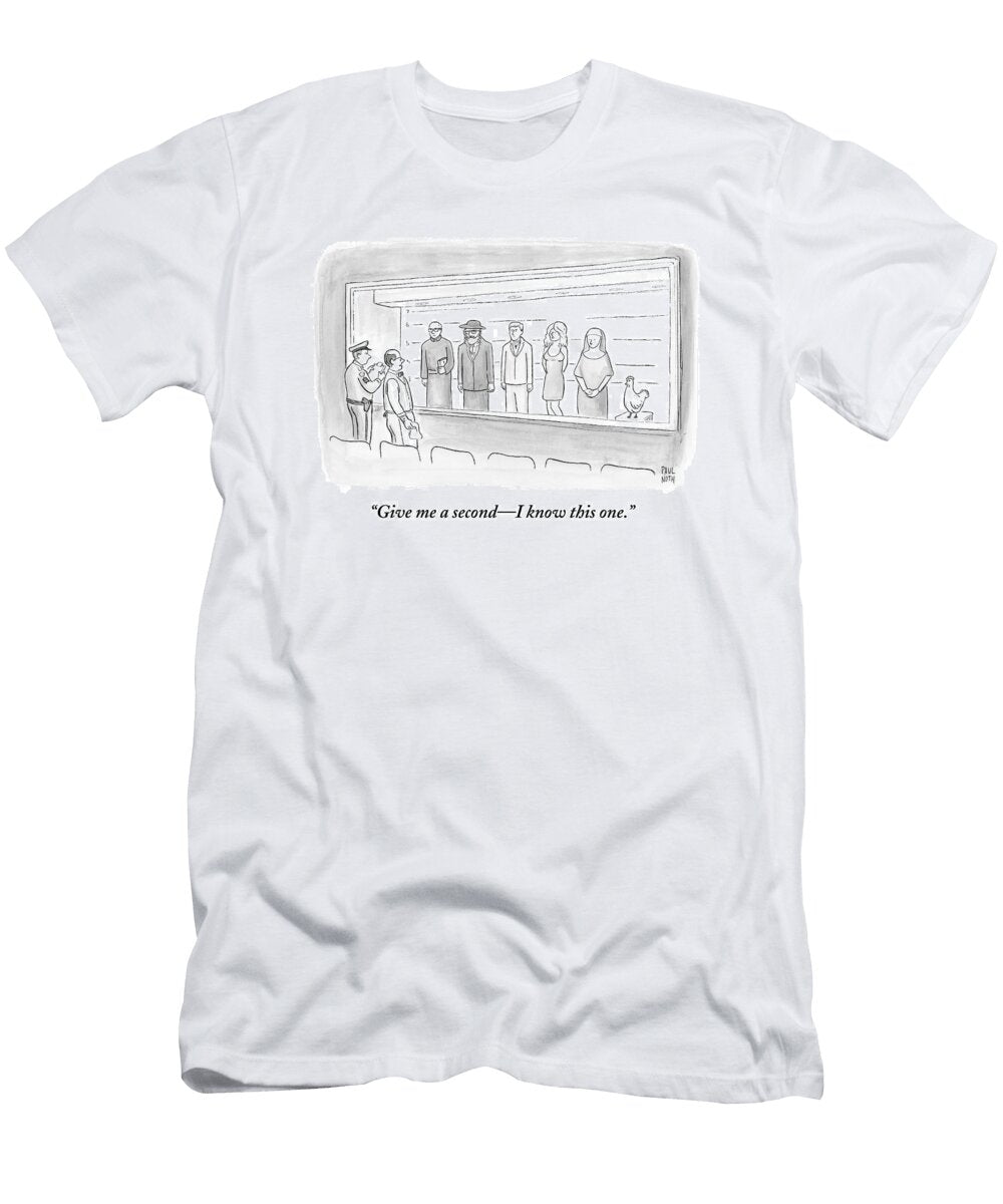 1 a Bartender Stands in Front of a Police Lineup Paul Noth T-Shirt