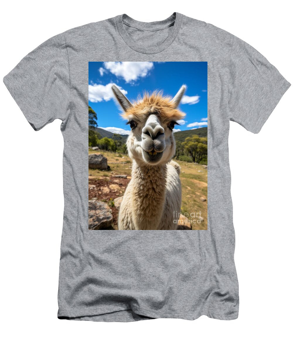 1 a Funny Looking Llama in the Style of National Fde Ac Daa Deec By Asar Studios Artistic Rifki T-Shirt