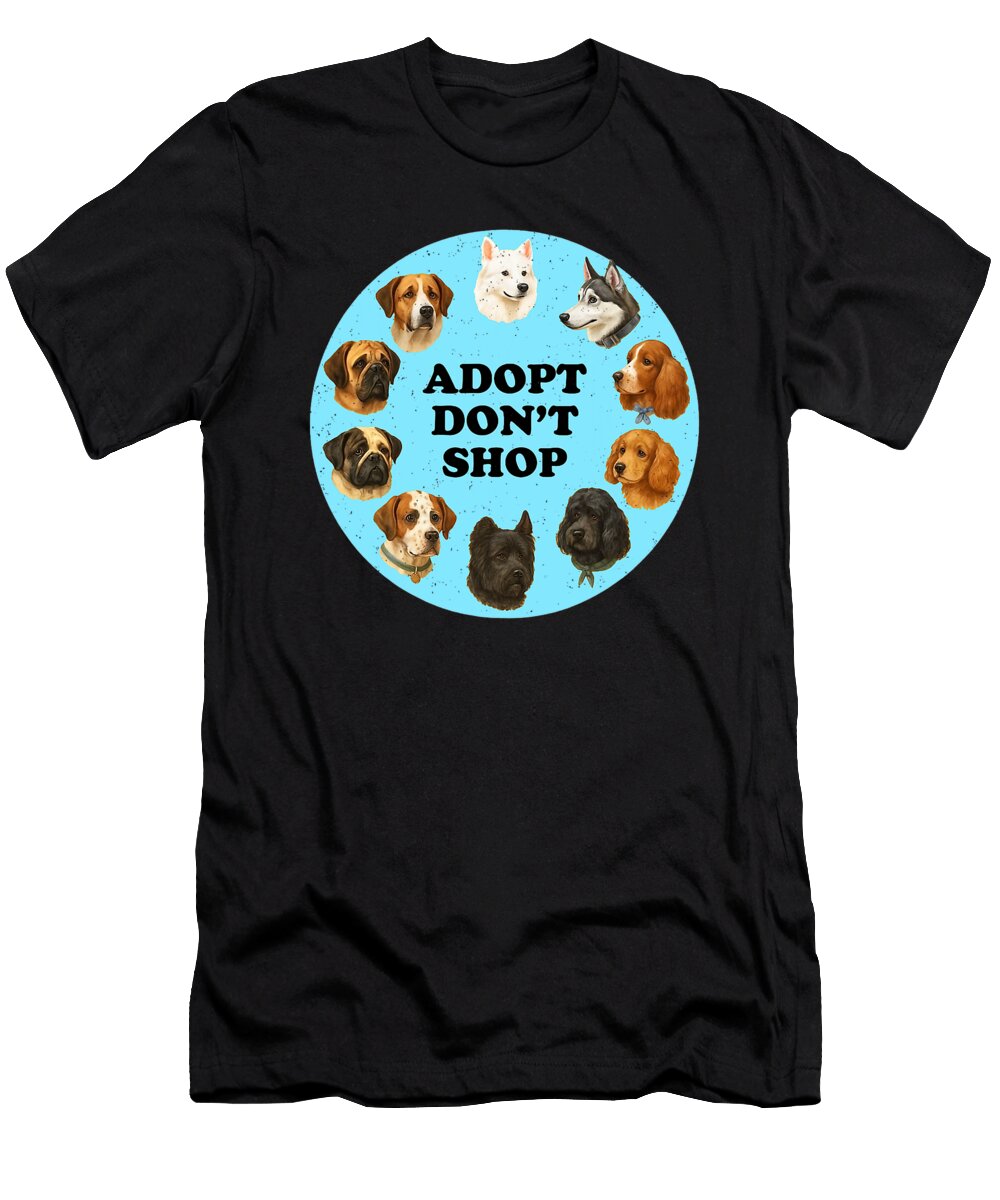 1 Adopt Dont Shop Dog Lover Pet Adoption Puppy Sophie Eleanor T-Shirt