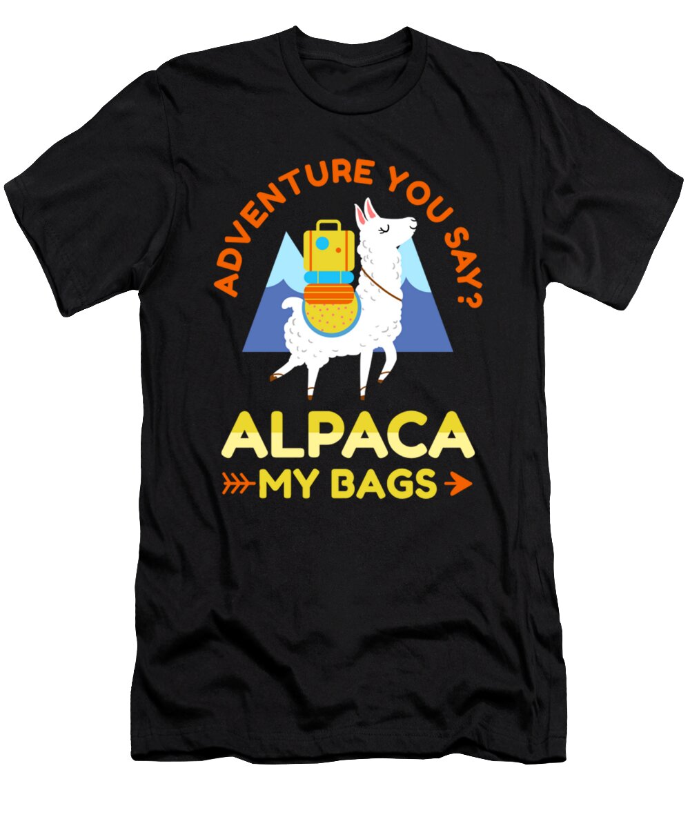 1 Adventure You Say Alpaca Unique Vintage Style Design Collectible Art Barry Shorts T-Shirt