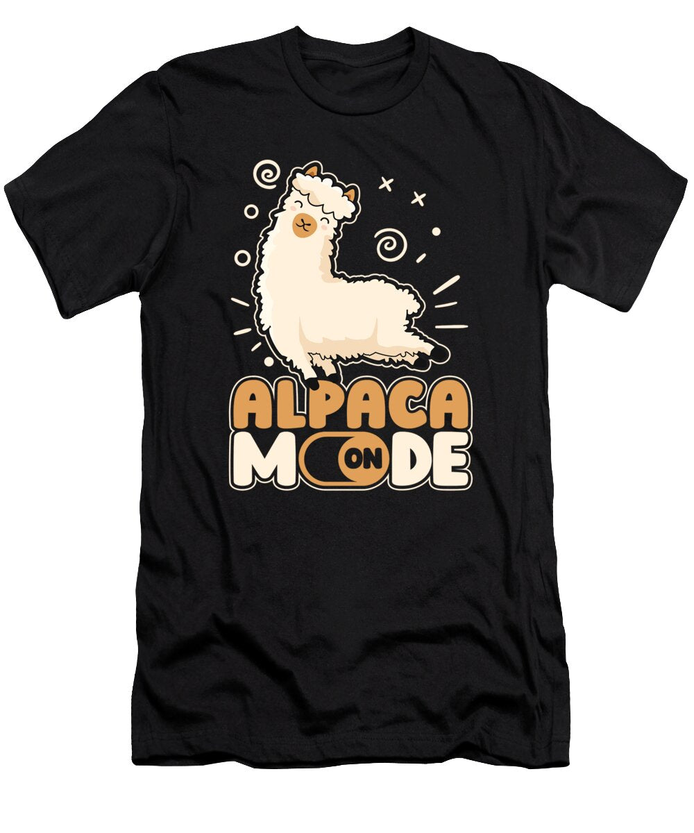 1 Alpaca Mode on Guanaco Llama Vicuna Breeder Alpaca Graphics Lab T-Shirt