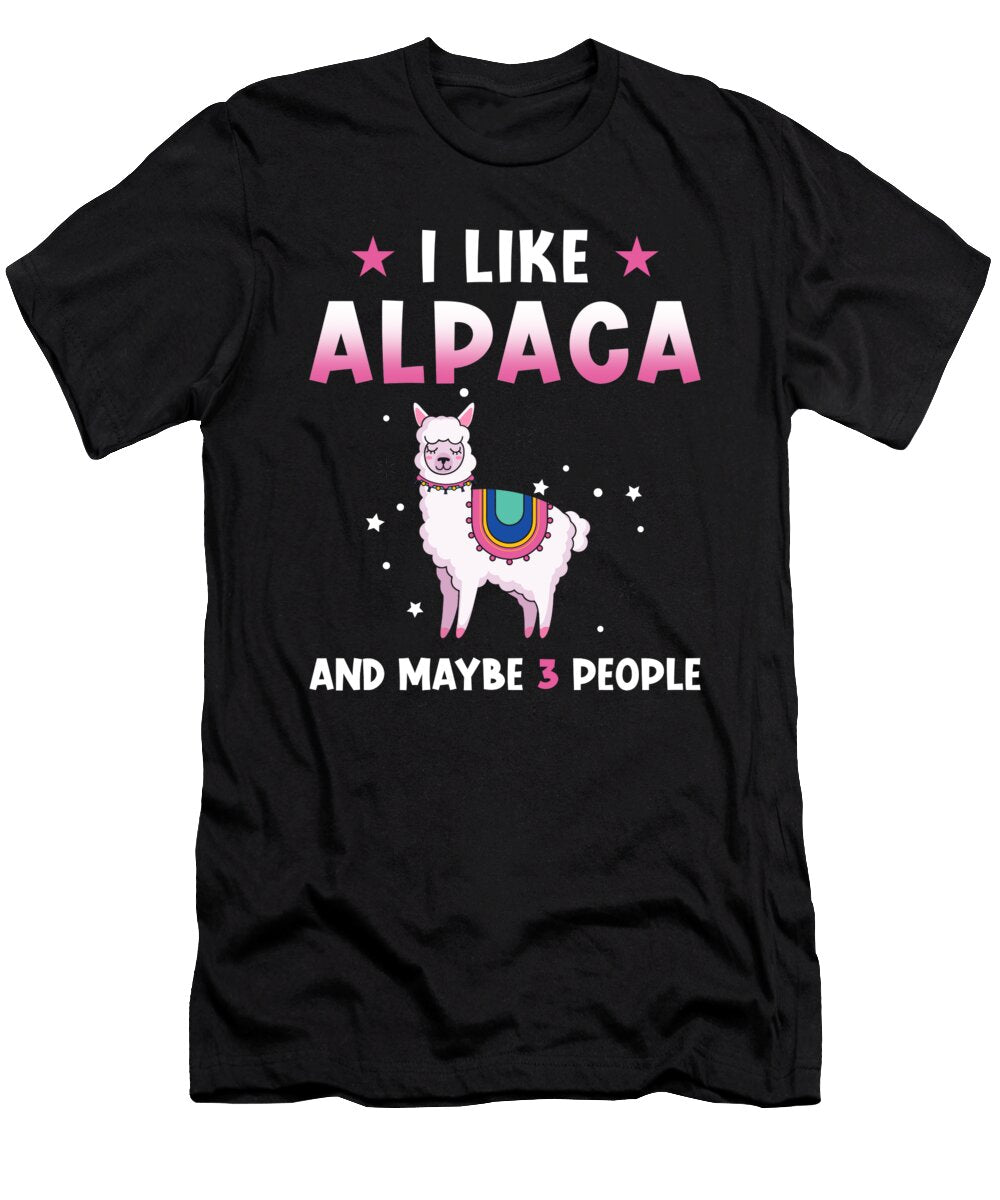 1 Alpaca Saying Funny Manuel Schmucker T-Shirt