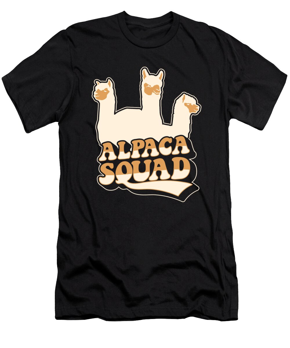 1 Alpaca Squad Llama Vicuna Guanaco Breeder Alpaca Graphics Lab T-Shirt