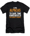 1 Alpacas Lets Assume Im Right Llama Vicuna Guanaco Alpaca Graphics Lab T-Shirt
