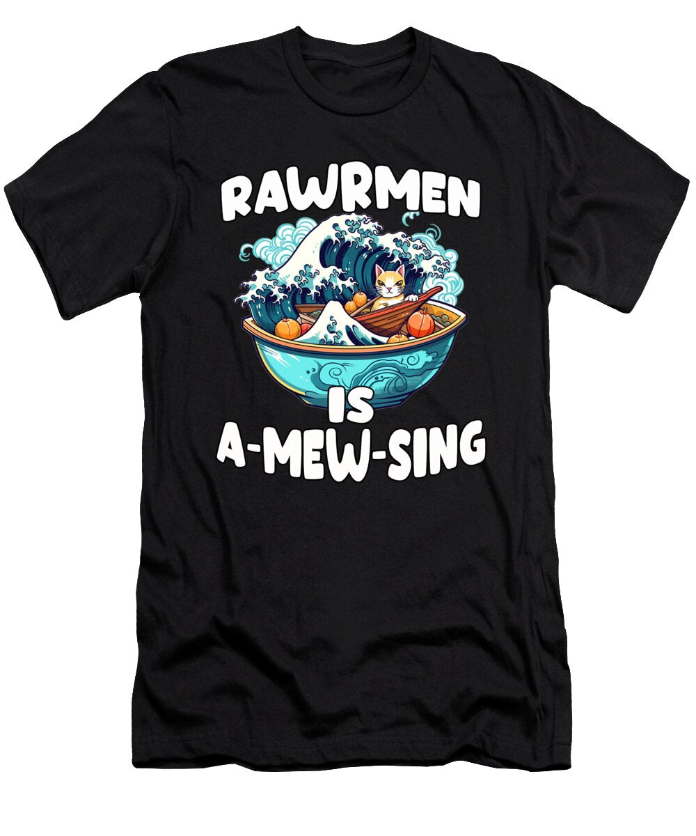 1 Authentic Ramen Anime T Otakus Cats Fans Benjamin Burkert T-Shirt