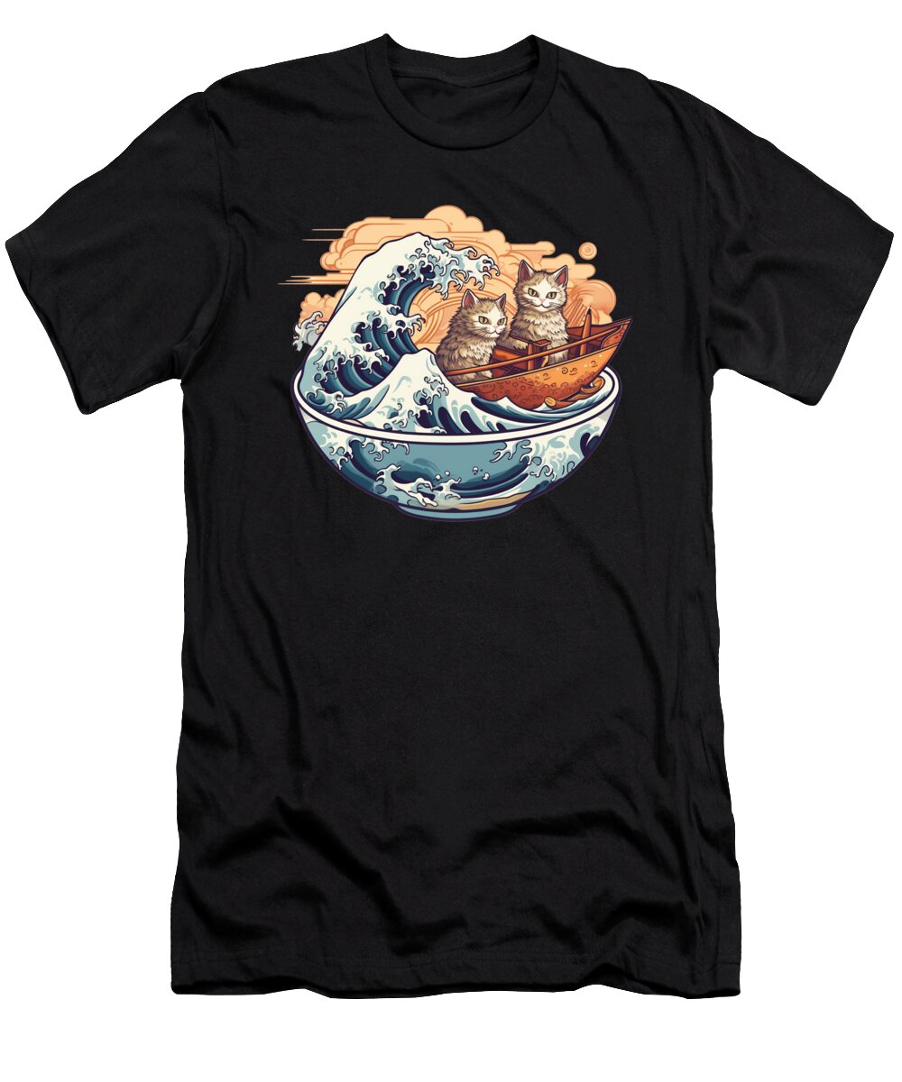 1 Authentic Ramen Motif for Otakus Anime Fans Benjamin Burkert T-Shirt