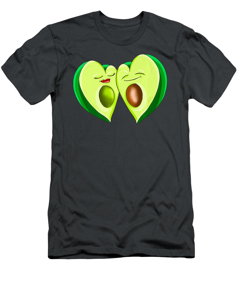 1 Avocado Heart Cool Guacamole Valentines Day Handsley Nguyen T-Shirt