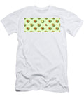 1 Avocado on Green Background Pattern Top View Flat Lay Natalia Klenova T-Shirt