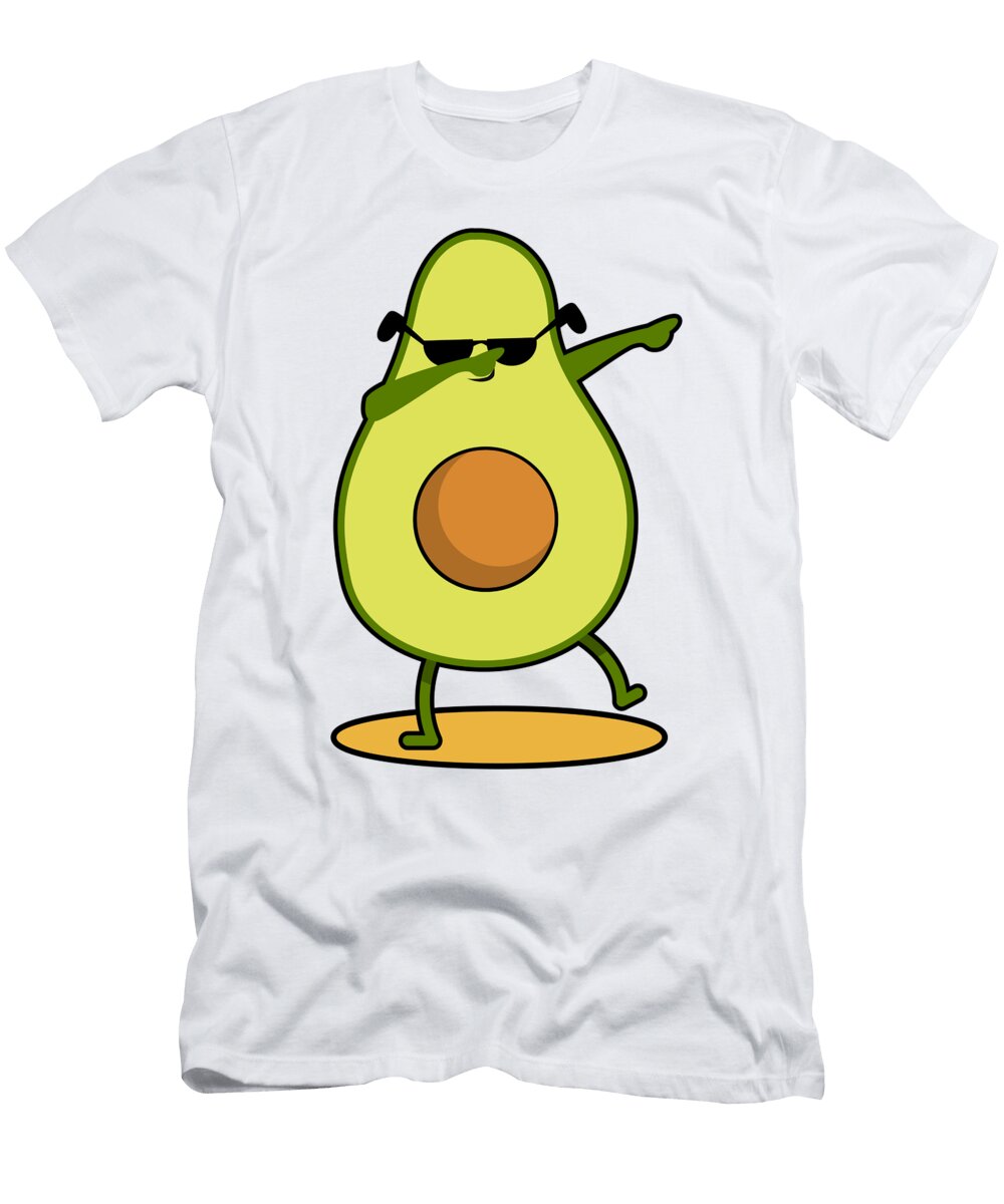 1 Avocado Punk Dabbing Cool with Sunglasses Fruit Lover Toms Store T-Shirt