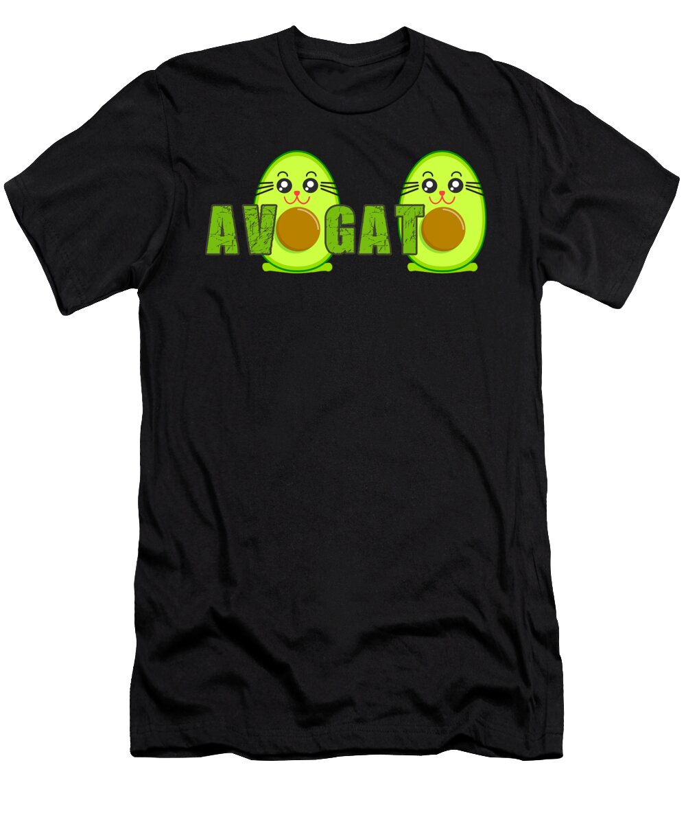1 Avogato Cute Avocado Lover Gift Cat Humor Gift Kanig Designs T-Shirt