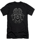 1 Aztec Skull Cool Deaths Head Skeleton Inca Maya Shannon Nelson Art T-Shirt