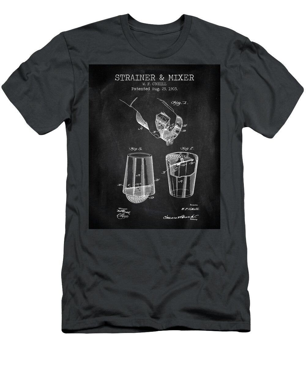 1 Bar Mixer Chalkboard Patent Denny H T-Shirt
