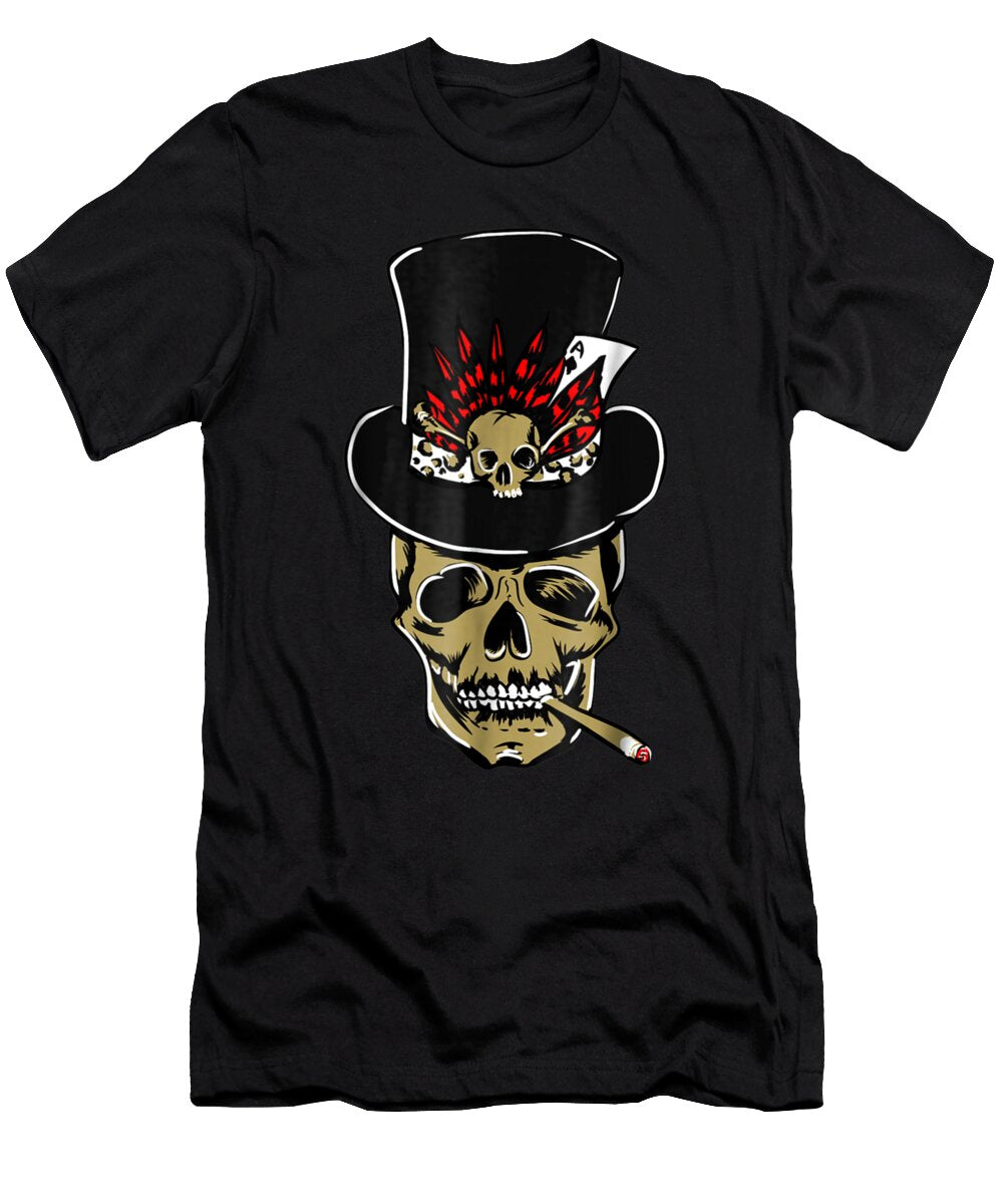 1 Baron Samedi Ace of Spades Skull Black Voodoo Shannon Nelson Art T-Shirt