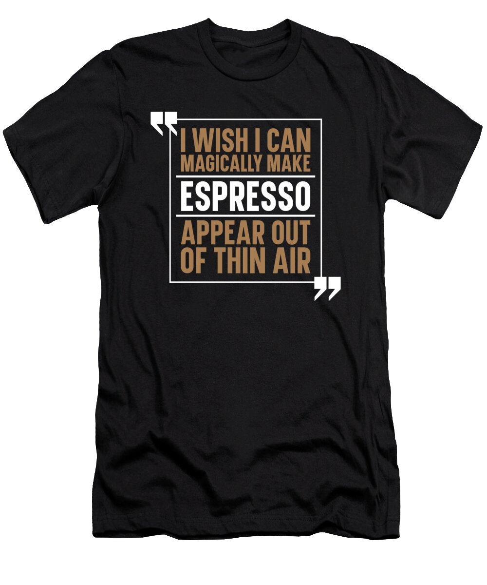 1 Beans Barista Coffee Espresso Crazy Squirrel T-Shirt
