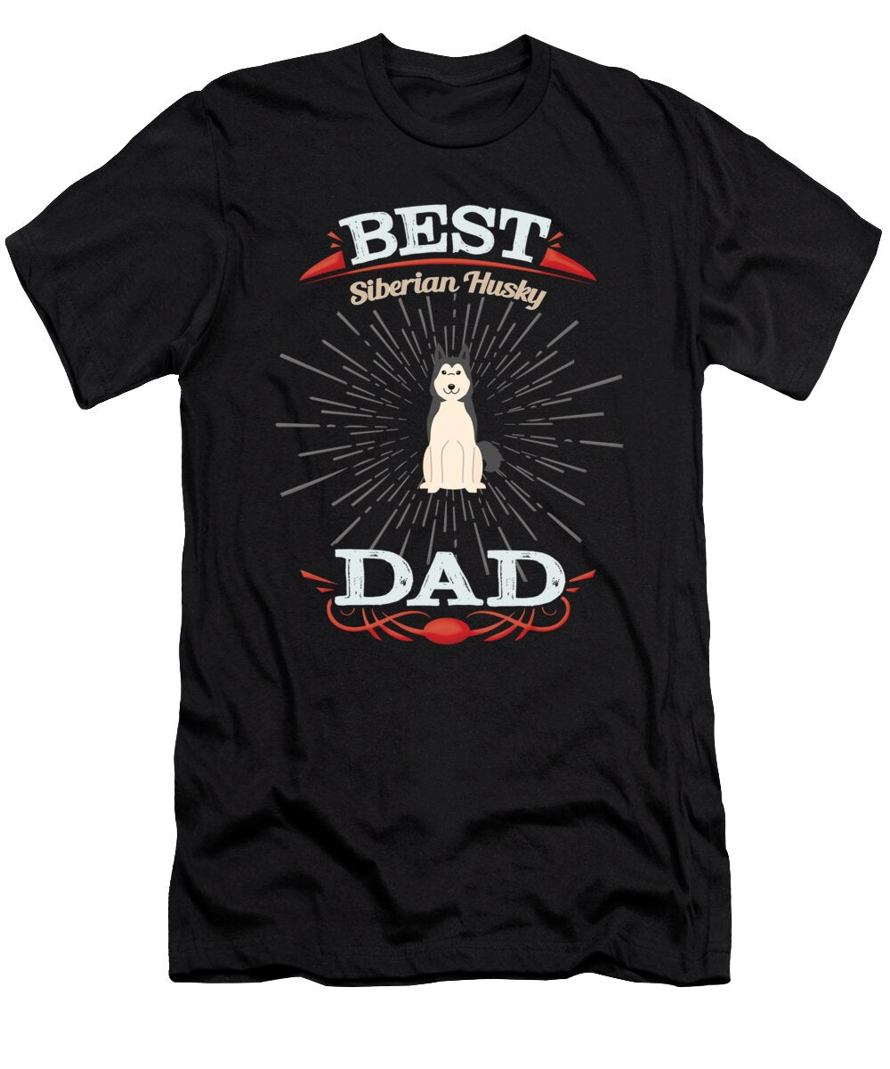 1 Best Siberian Husky Dad Jose O T-Shirt