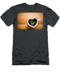 1 Black Coffee Espresso in Heart Shaped Cup Love Valentines Day Vintage Michal Bednarek T-Shirt