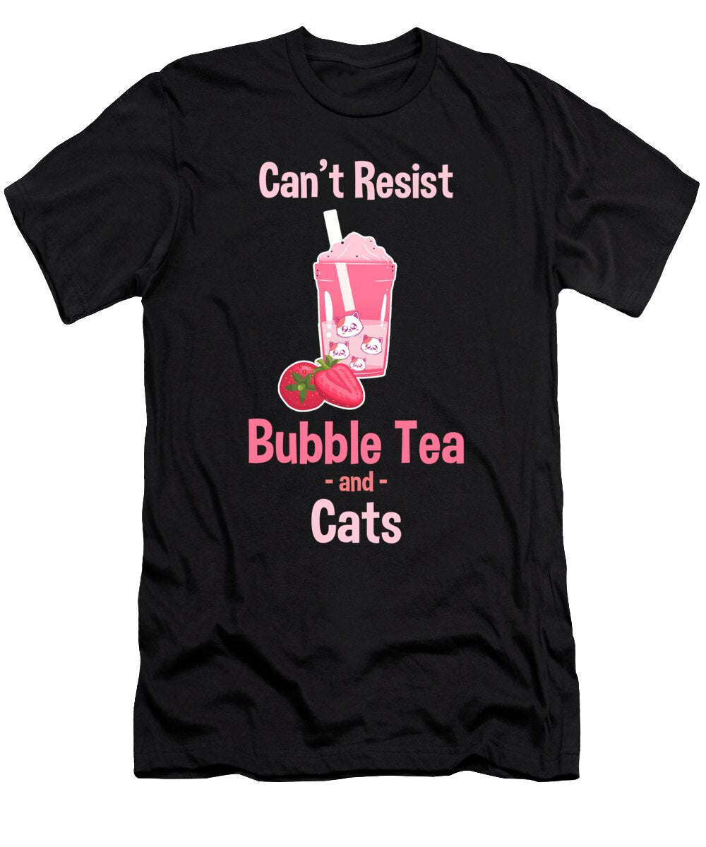 1 Bubble Tea Kawaii Strawberry Cat Milk Manuel Schmucker T-Shirt