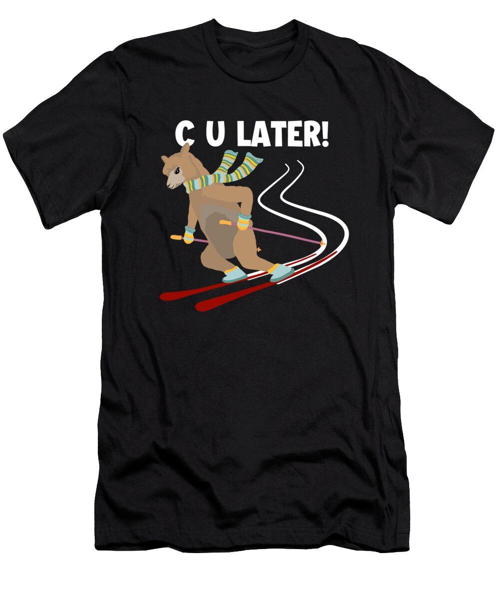 1 C U Later Vicuna Guanaco Llama Breeder Alpaca Graphics Lab T-Shirt