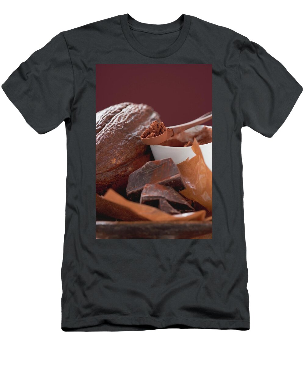 1 Cacao Fruit Cocoa Powder and Chocolate Foodcollection T-Shirt