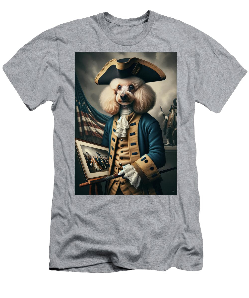 1 Canine Patriots Poodle Rick Gutierrez T-Shirt