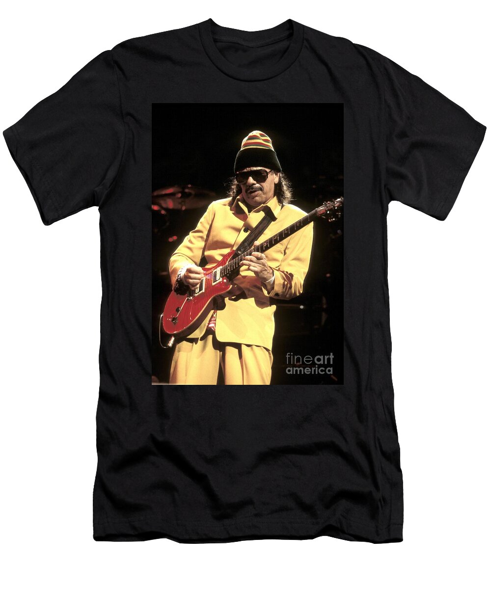 1 Carlos Santana Front Row Photographs T-Shirt
