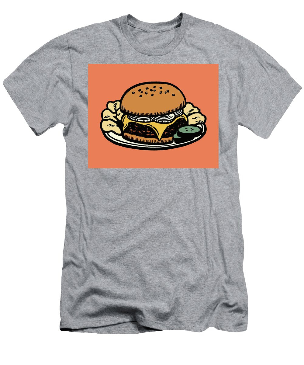1 Cheesburger and Chips Csa Images T-Shirt