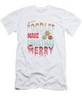 1 Christmas Dog Poodles Make Christmas Merry Kanig Designs T-Shirt