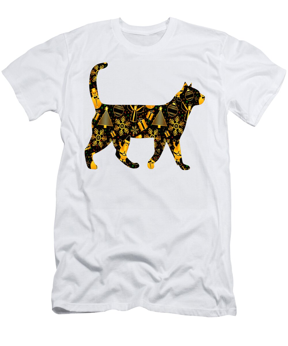 1 Christmas Godl Cat Kaylin Watchorn T-Shirt