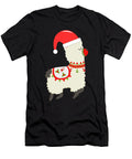 1 Christmas Llama Funny Santa Hat Alpaca Xmas Season Gift Jan Deelmann T-Shirt