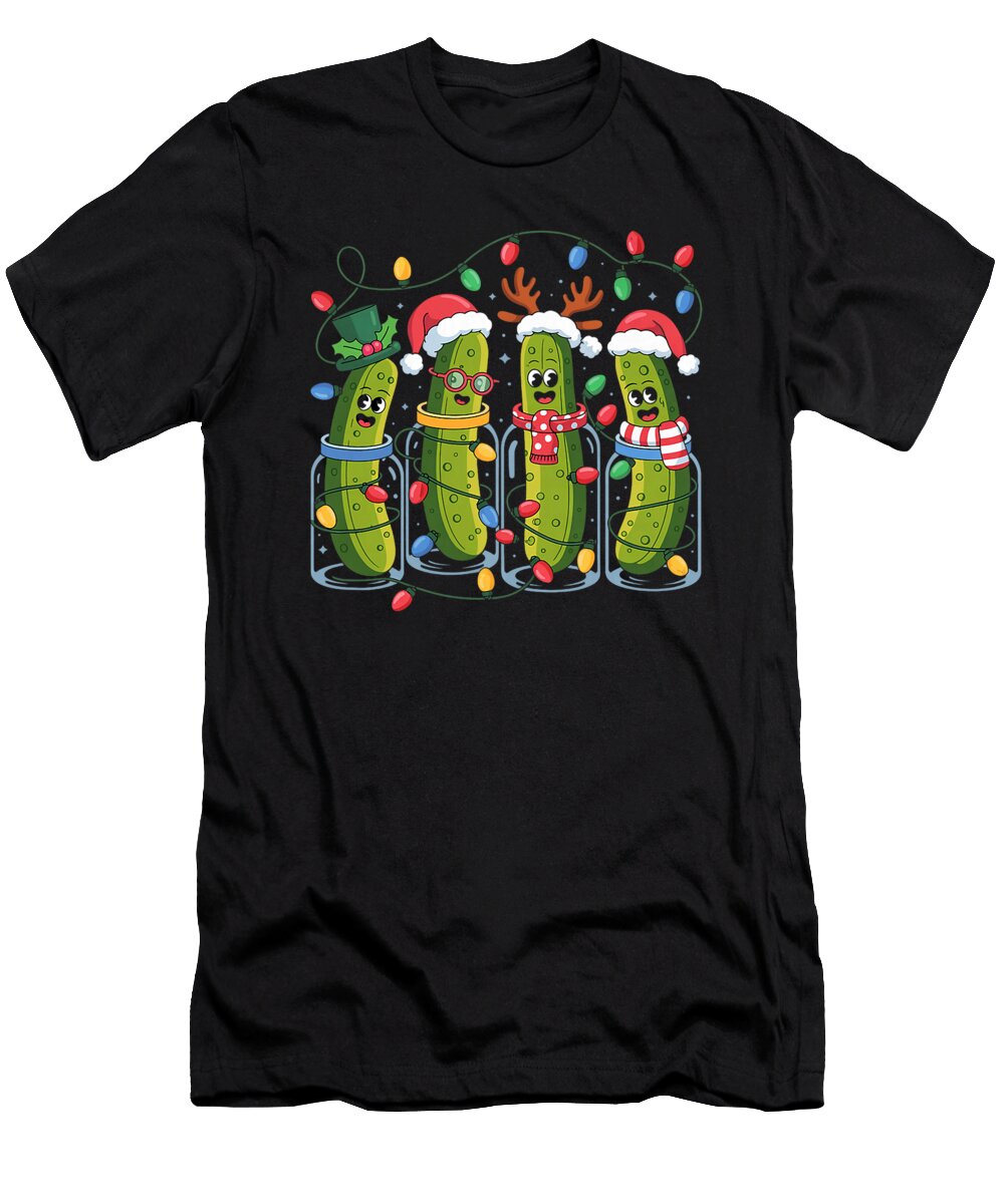 1 Christmas Pickles Pajama Women Kids Canned Jar Zyneu Gangd T-Shirt