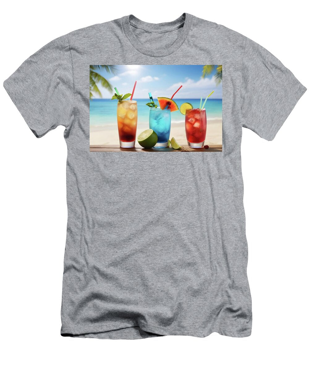 1 Cocktails Closeup At the Beach George Mdivanian T-Shirt