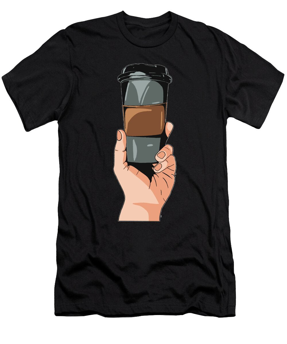 1 Coffee Barista Cafe Roasting Roaster Coffee Crazy Squirrel T-Shirt