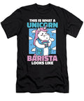 1 Coffee Barista Roaster Roasting Cafe Coffee Unicorn Crazy Squirrel T-Shirt