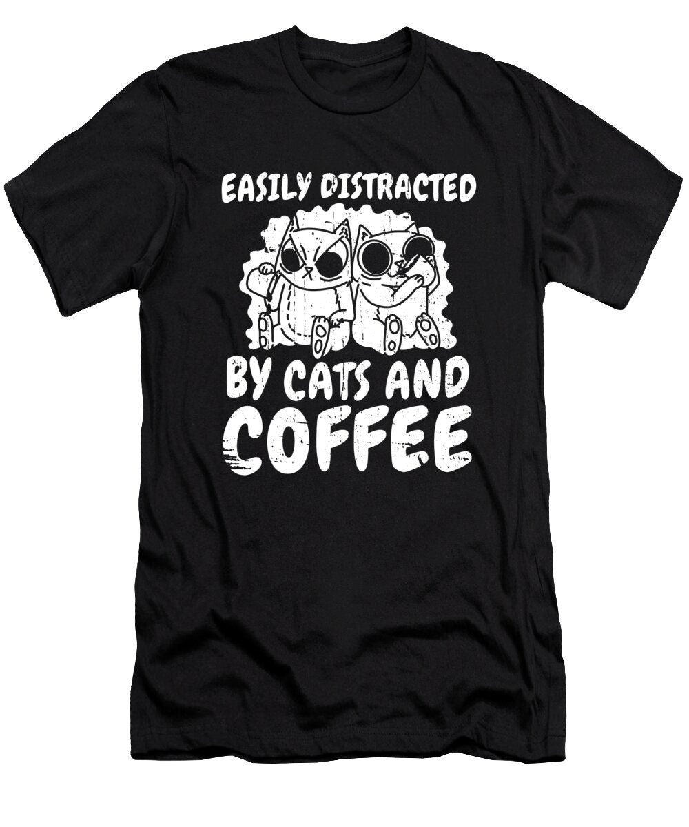1 Coffee Barista Roasting Cafe Roaster Coffee Cat Crazy Squirrel T-Shirt