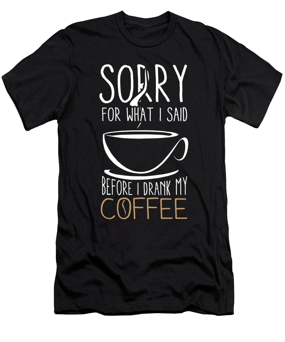 1 Coffee Bean Coffee Shop Tired Break Barista Gift Muc Designs T-Shirt