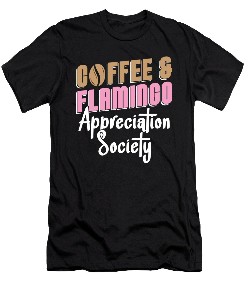 1 Coffee Caffeine Barista Cafe Roaster Coffee Flamingo Crazy Squirrel T-Shirt