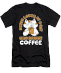 1 Coffee Caffeine Barista Roasting Cafe Roaster Coffee Cat Crazy Squirrel T-Shirt