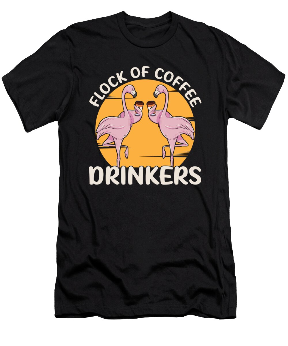 1 Coffee Caffeine Barista Roasting Roaster Coffee Flamingo Crazy Squirrel T-Shirt