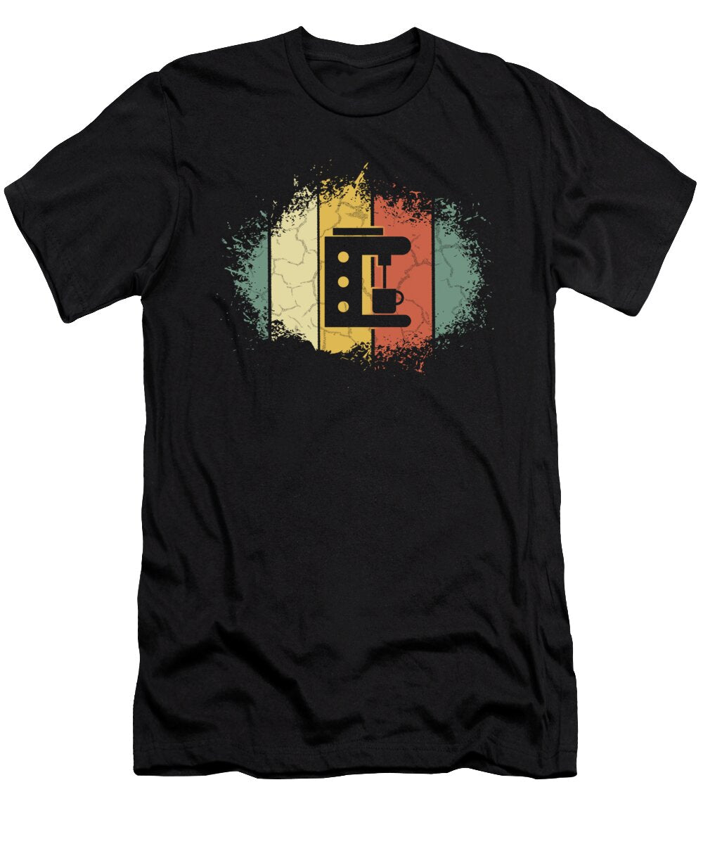 1 Coffee Lover Gift Fancy Coffee Machine Coffee Addict Gift Kanig Designs T-Shirt