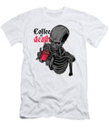 1 Coffee or Death Funny Skeleton Sarcastic Humor Florian Dold Art T-Shirt