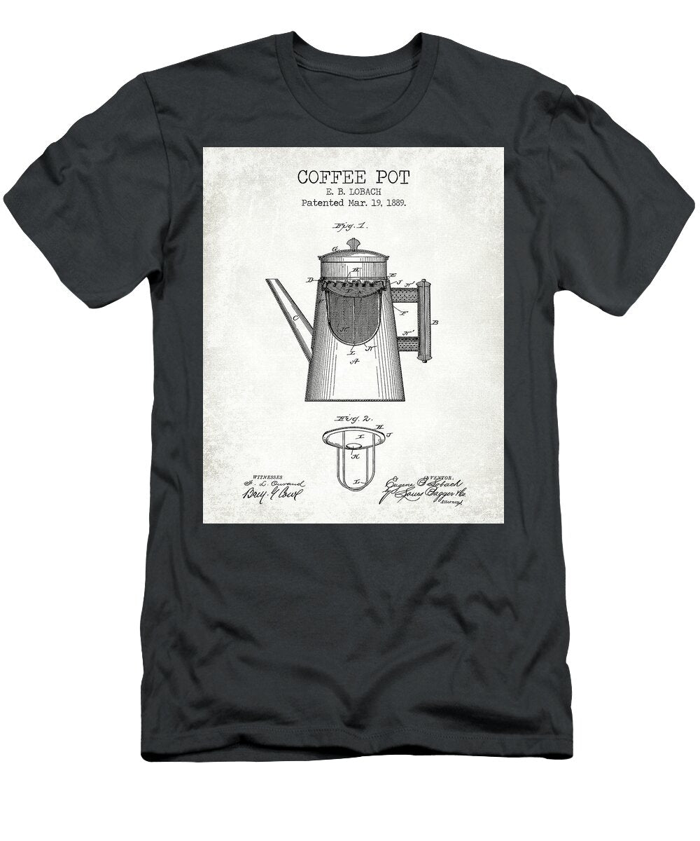 1 Coffee Pot Old Patent Denny H T-Shirt