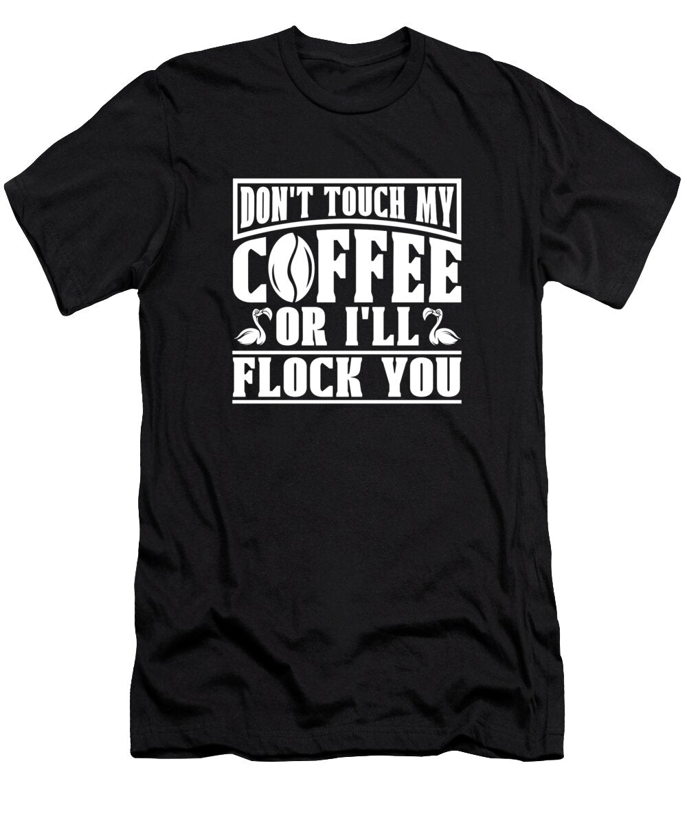 1 Coffee Roaster Cafe Barista Roasting Coffee Flamingo Crazy Squirrel T-Shirt