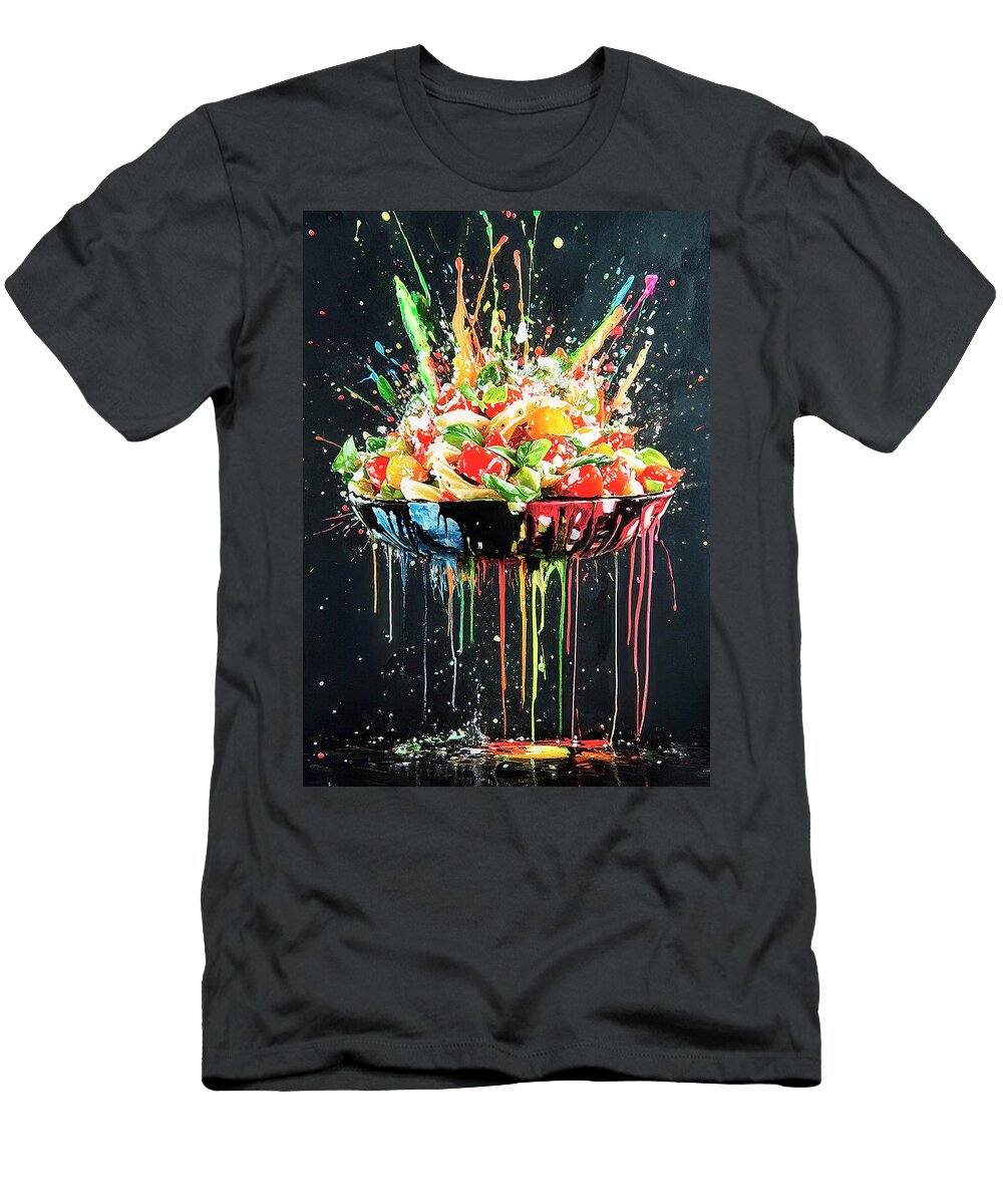 1 Colorful Pasta Explosion Art Merssi Norely T-Shirt