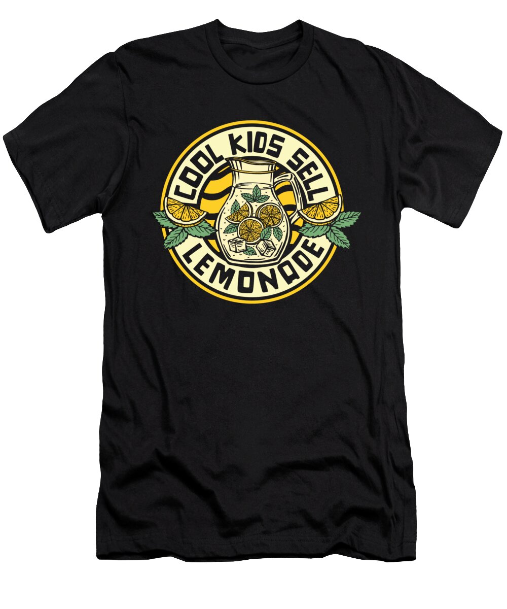 1 Cool Kids Sell Lemonade Lemon Juice Business Lemonade Stand Graphics Lab T-Shirt