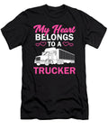 1 Cool Truckers Wife Gift for Women Funny Truck Driver Girl Premium Julien T-Shirt